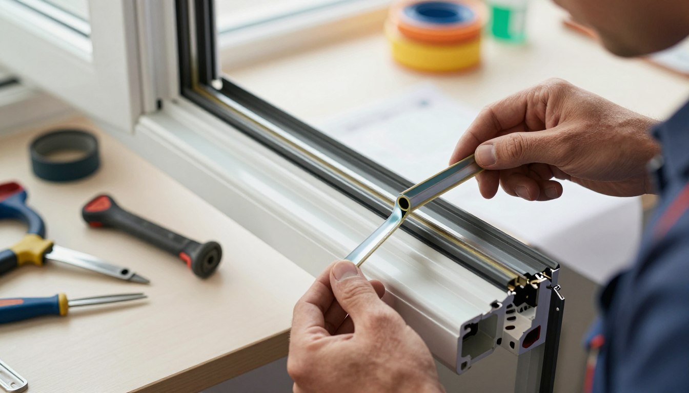 How to replace the rubber seals on aluminium windows?